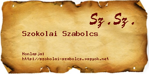 Szokolai Szabolcs névjegykártya